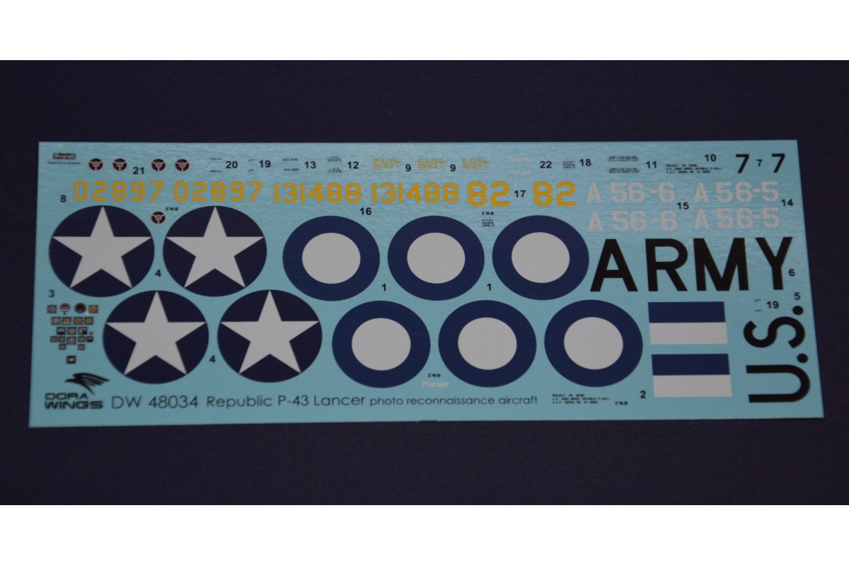 DW48034 Republic P-43 B/C Lancer Dora Wings