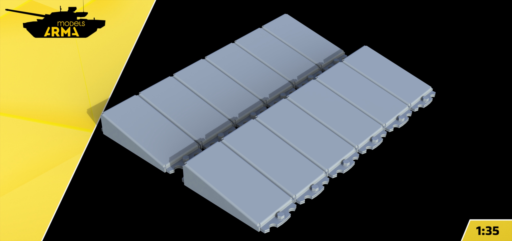 AM35863 Миниатюра Блоки ДЗ Контакт-1 тип Б 12 шт. (Не для свободной продажи) Arma Models