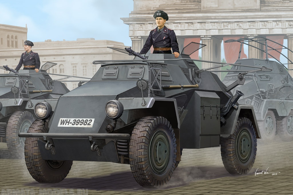 83817 	Бронемашина German Sd.Kfz.223 Leichter Panzerspahwagen (1st Series) Hobby Boss