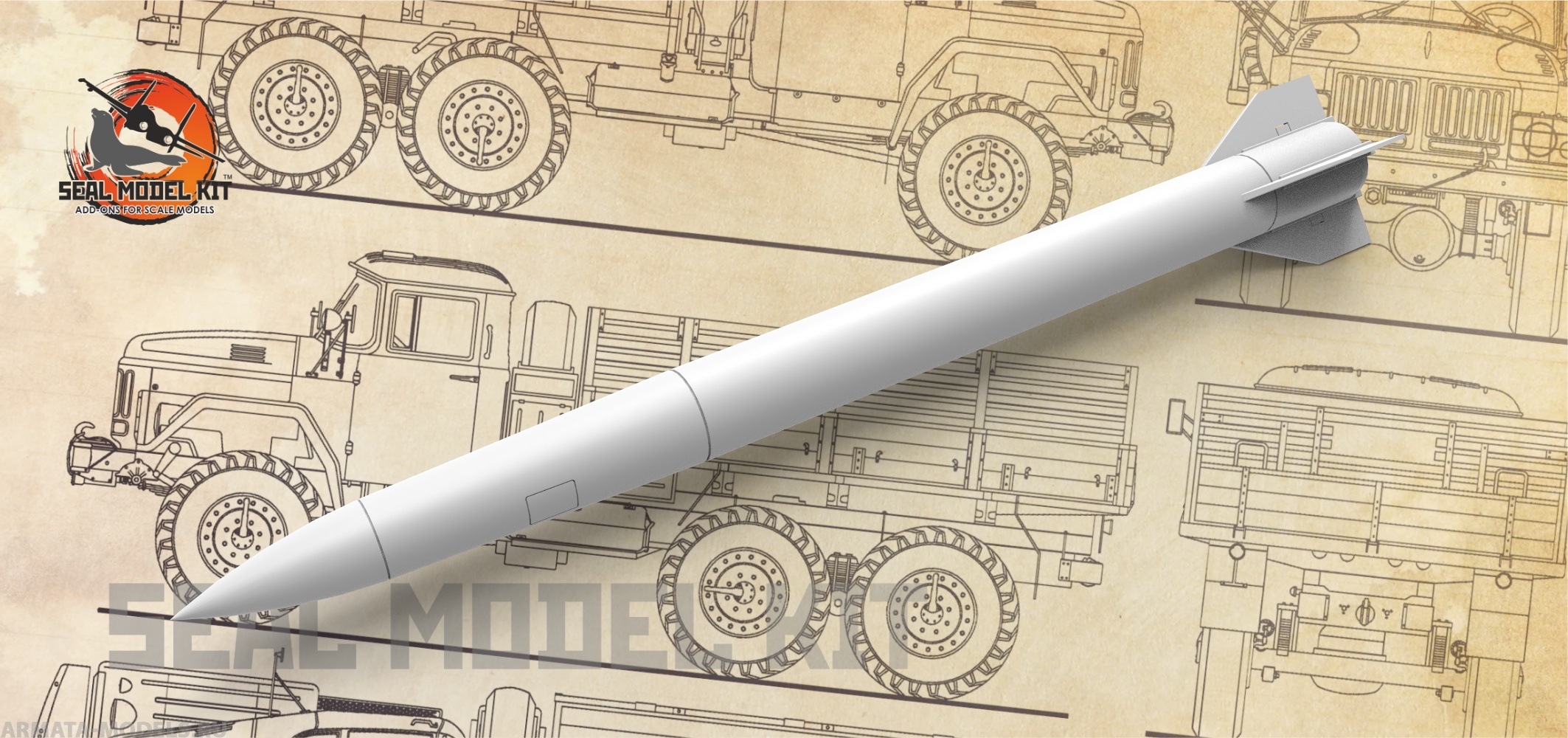 smk72005 Ракета 48Н6Е (1 шт), 1/72