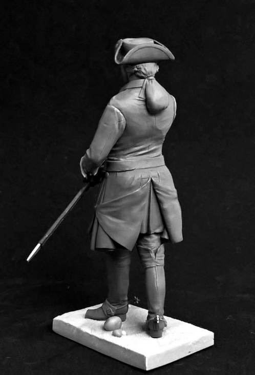 CHM-54239(М). Шведский кавалерийский офицер, 1710-е годы. 54 мм. Материал - белый металл. Chronos Miniatures