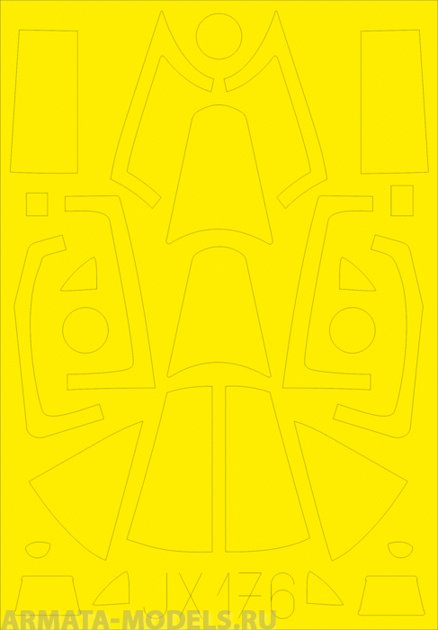 JX176ED  Окрасочная маска F4U-1A 1/32