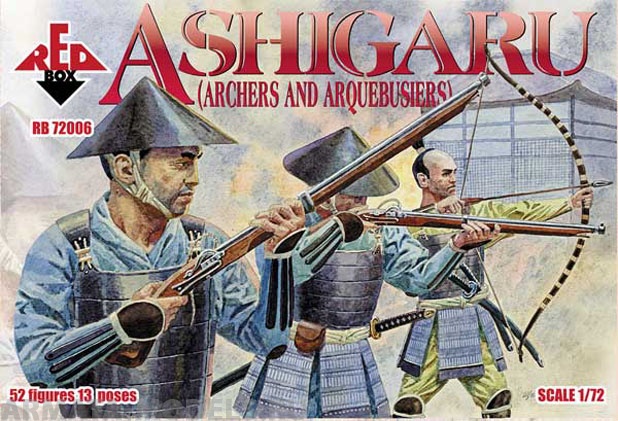 RB72006 Фигуры Ashigaru (Archers and Arquebusiers) Red Box