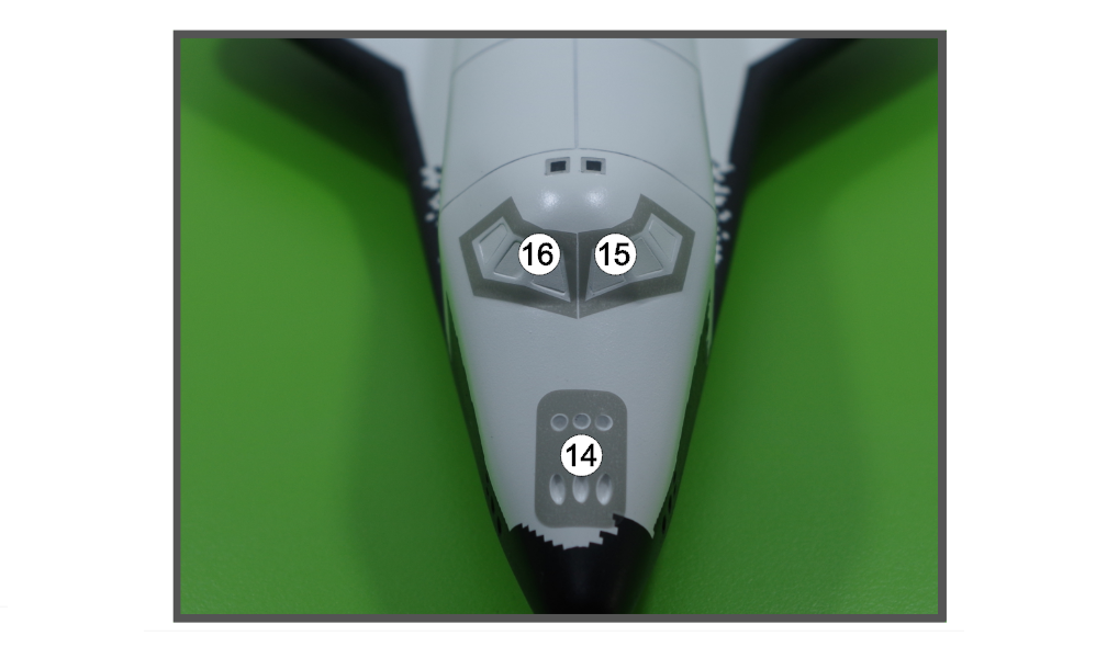 AM144123 Маска окрасочная для выкраски черных элементов и шасси Бурана