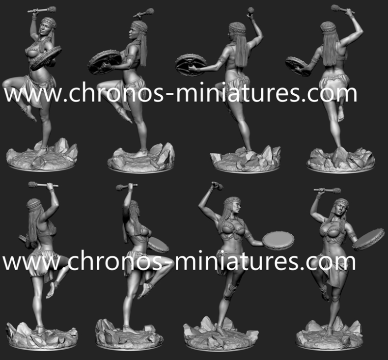 CHM-75056. Миры Фэнтези: Магический Танец. 75 мм. Материал - смола. Chronos Miniatures