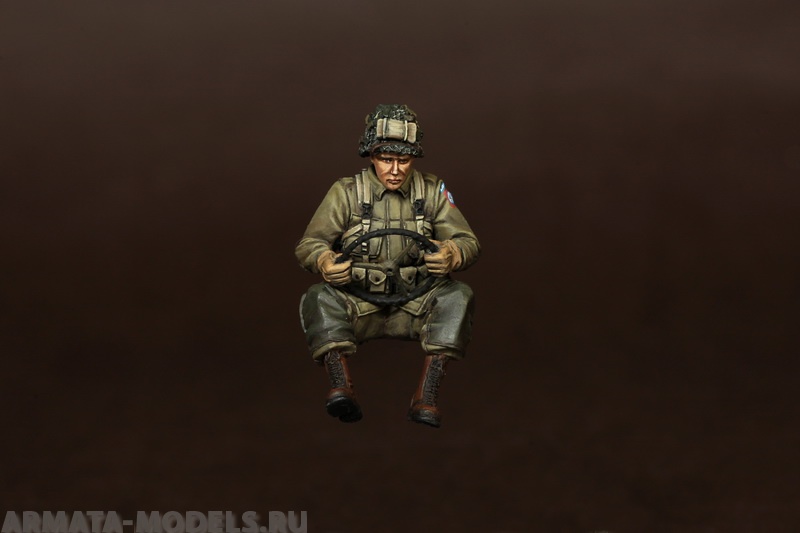 35117SOGA U.S. Army Airborne driver for jeep. Normandy, 1944. SOGA Miniatures