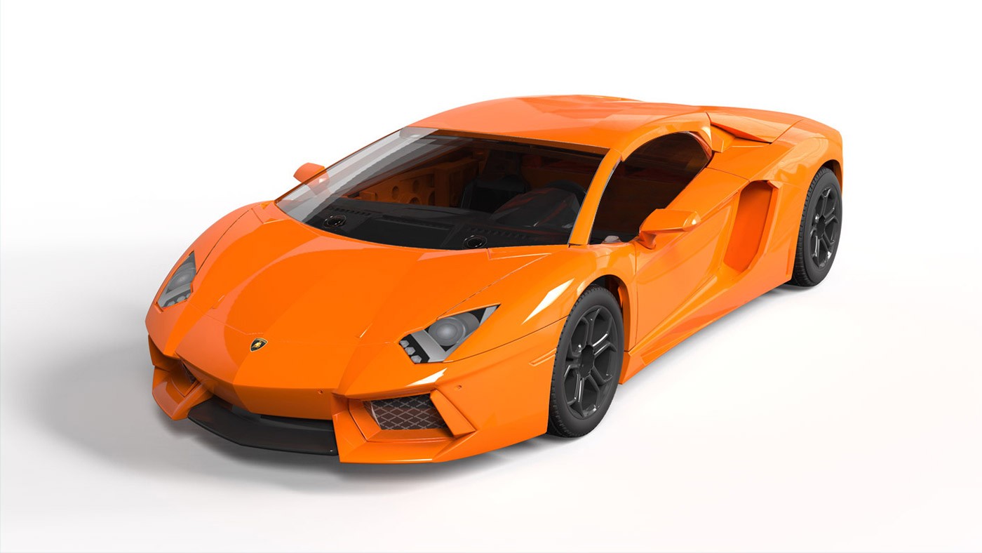 J6007 QUICKBUILD Lamborghini Aventador - Оранжевый Airfix