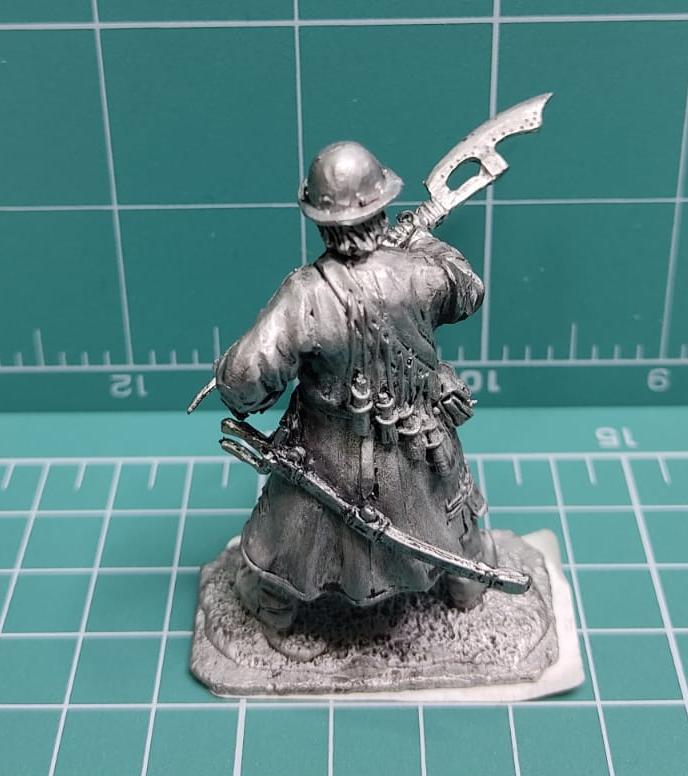 4165ТБ ВИМ, пеший стрелец в каске, с бердышом, 54 мм Три Богатыря