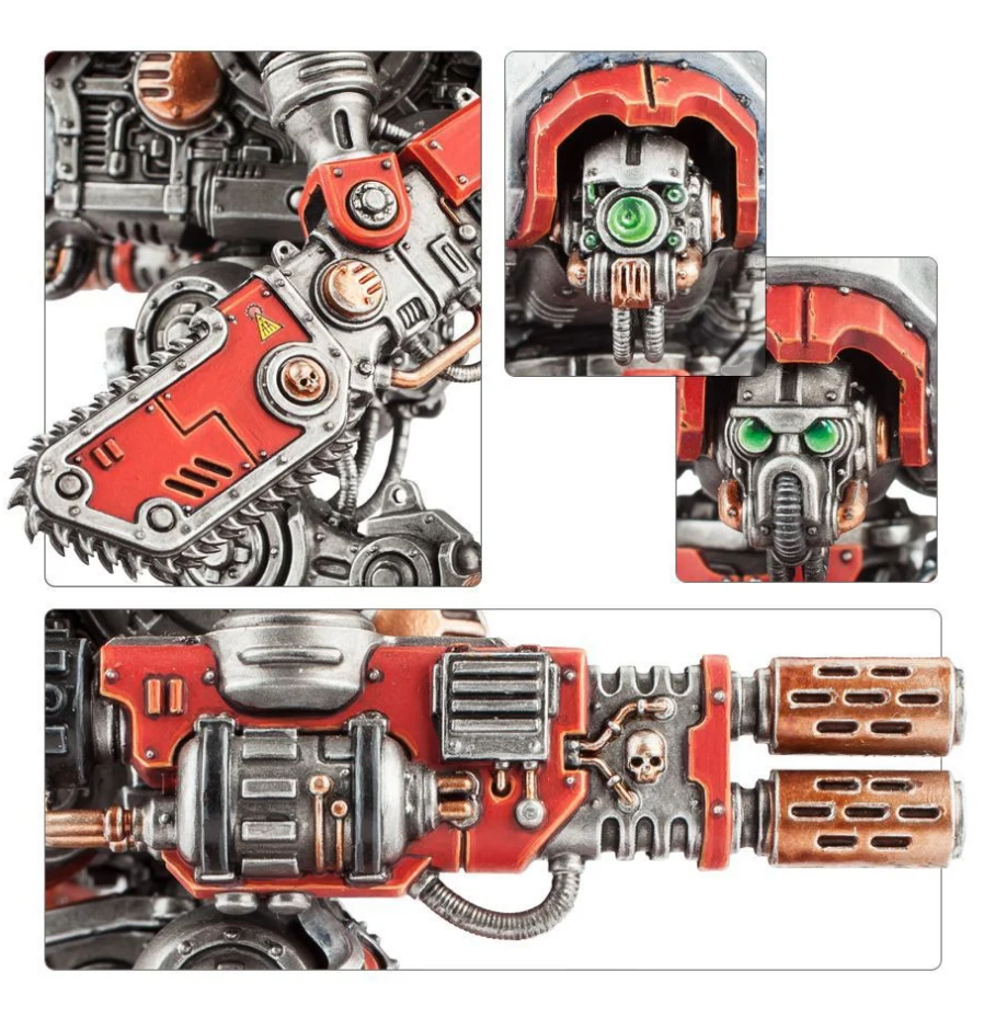 54-17GW Набор Имперские Рыцари. Оруженосцы Глефы (Imperial Knights Armiger Warglaives)