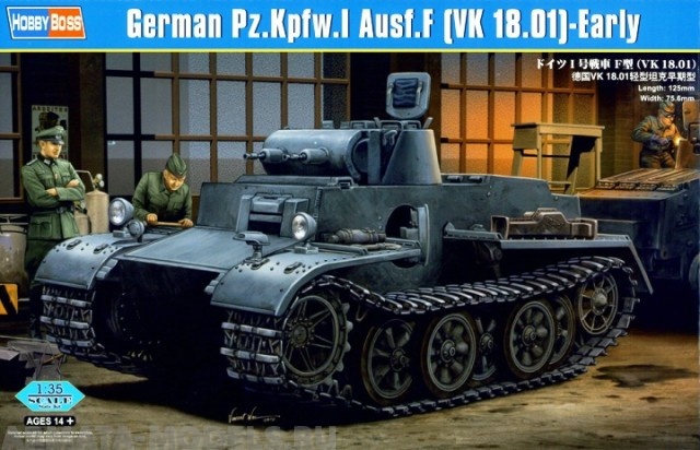 83804 Танк German Pzkpfw.I Ausf.F (VK1801)-Early Hobby Boss