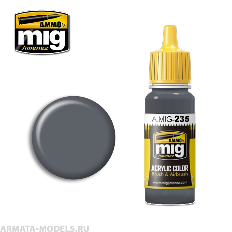 AMIG0235 Ammo Mig Акриловая краска FS36152 DARK GREY AMT-12 17 мл