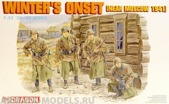 Набор фигурок 6162Д Солдаты Winter on Set, Near Moscow 41 Dragon