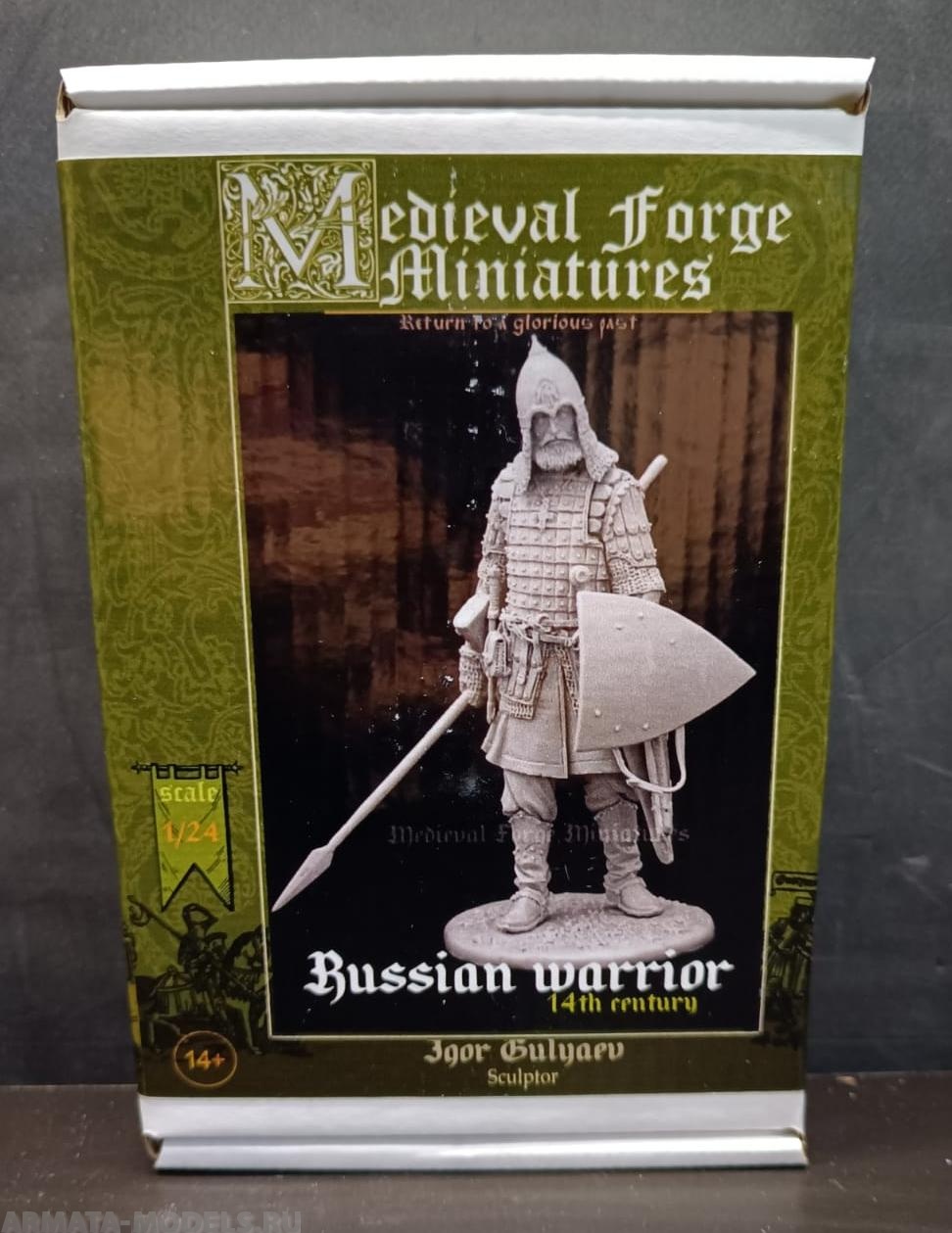 C-75-080 Фигура Русский дружинник 14 века Medieval Forge Miniatures