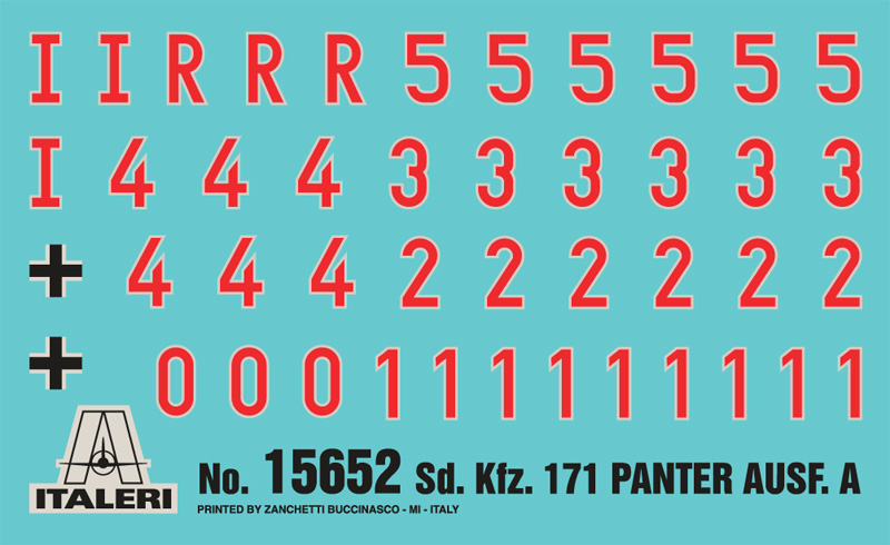 15752ИТ Танк Sd.Kfz. 171 PANTHER Ausf. A Italeri