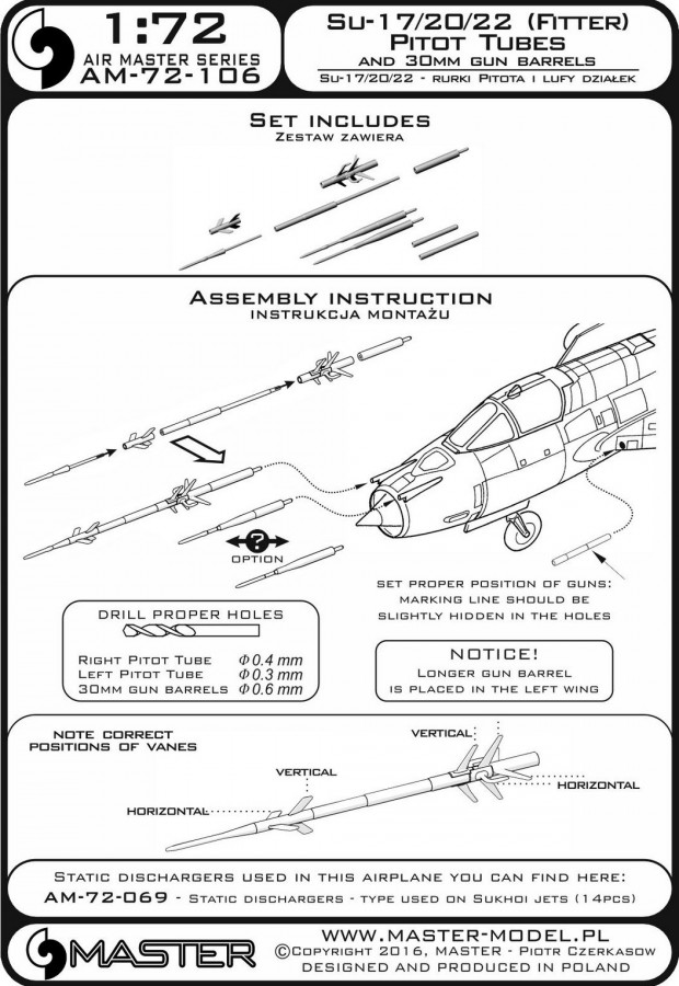 AM-72-106 ПВД и стволы 30мм пушек для Су-17, Су-20, Су-22 всех модификаций