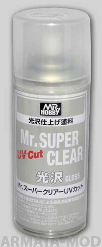B522 Краска художественная т.м.MR.HOBBY  Mr.SUPER CLEAR UV CUT GLOSS 170мл