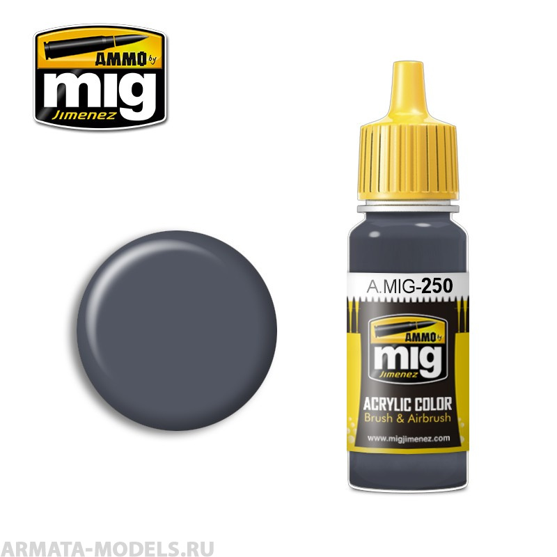 AMIG0250 Ammo Mig Акриловая краска NIGHT BLUE GREY 17мл