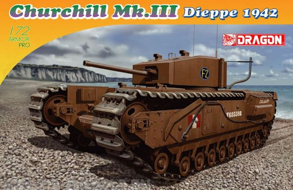 7510Д 1/72 Churchill Mk.III, Dieppe 1942 Dragon