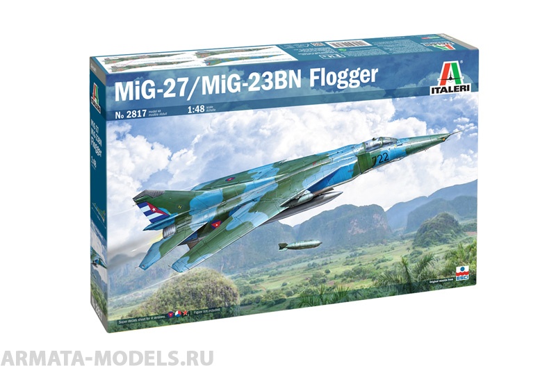 2817ИТ Самолет MИГ-23 (10013160/011122/3526709, ИТАЛИЯ) Italeri