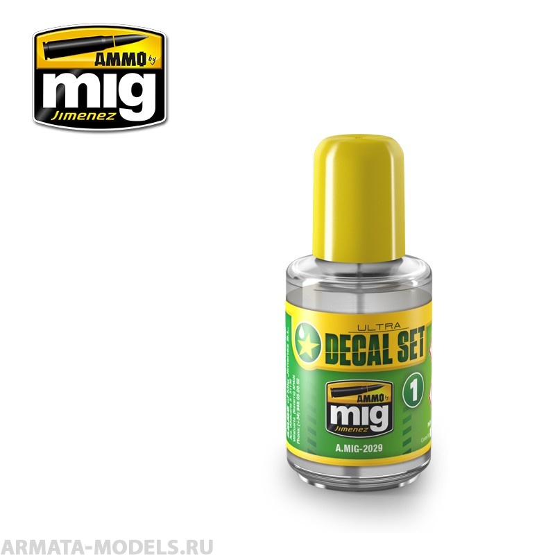 AMIG2029 Ammo Mig Жидкость для крепления декалей ULTRA DECAL-SET