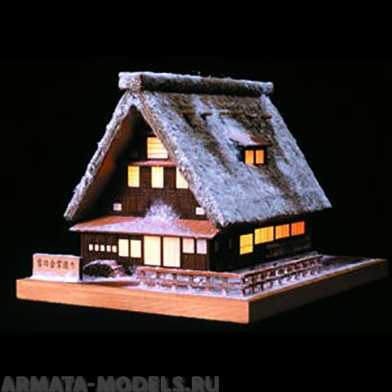 WJ35861 Сборная модель Yuki-No-Gassho, дом с подсветкой WOODYJOE