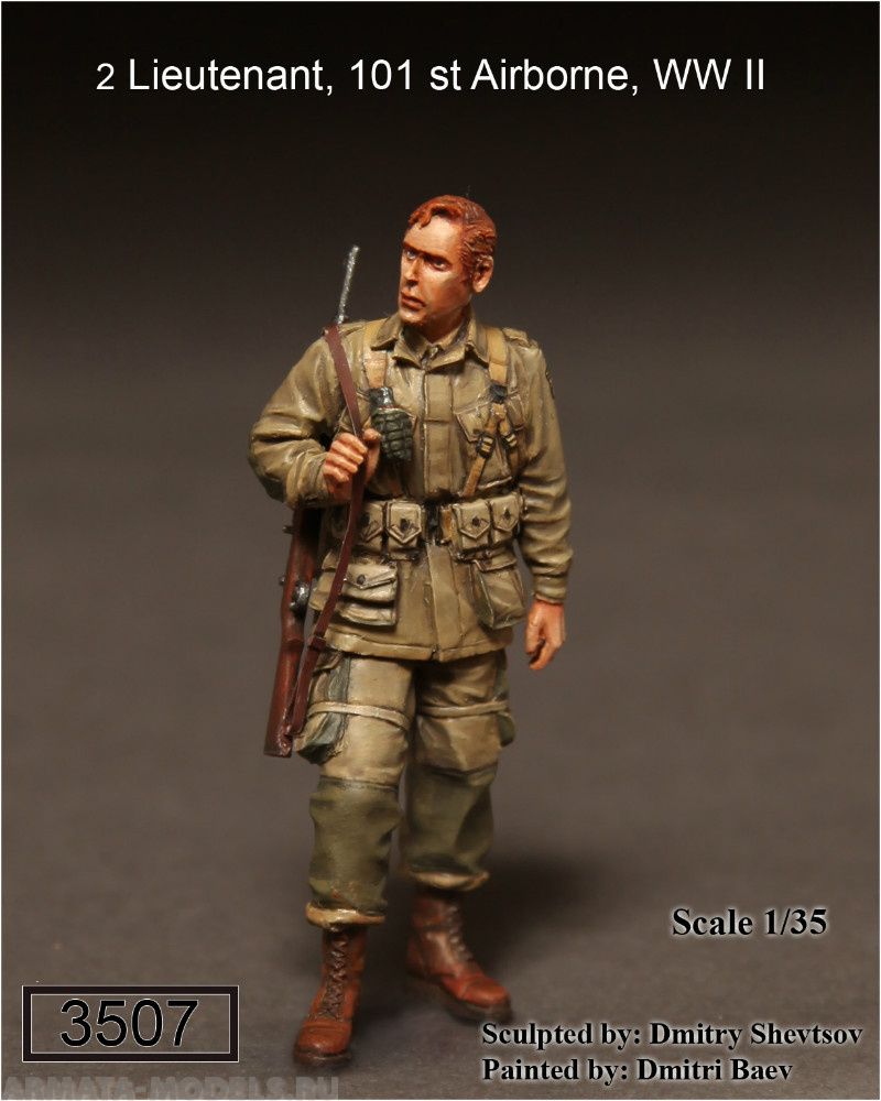 3507SOGA 2 Lieutenant,  101st Airborne, WW II SOGA Miniatures