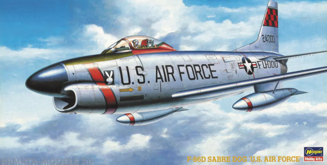 51405 Самолет F-86D SABRE DOG U.S. AIR FORCE (HASEGAWA) 1/72 Hasegawa