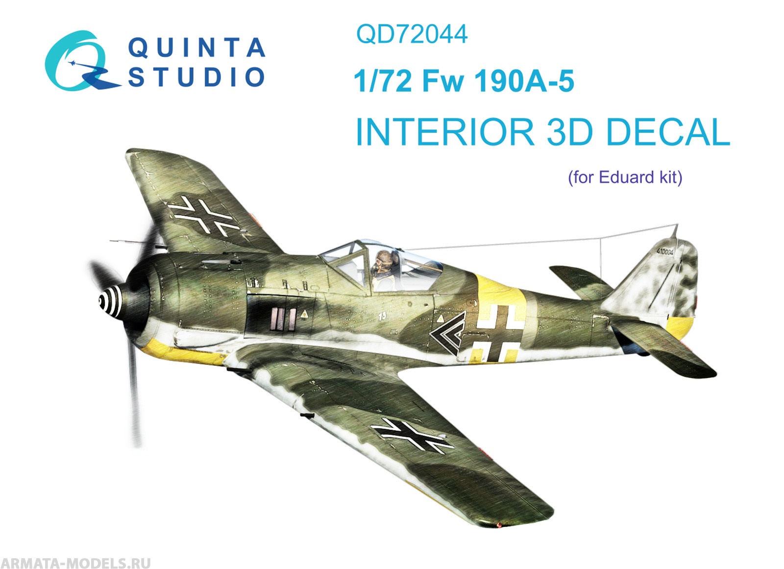QD72044 3D Декаль интерьера Fw 190A-5 (Eduard)