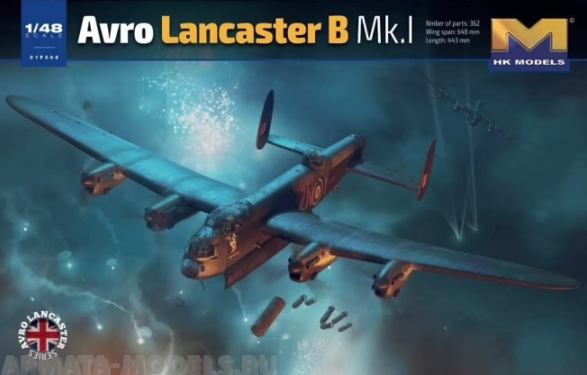 01F005HK Avro Lancaster B MK.1 HK Models