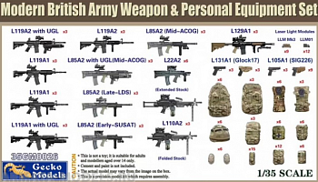 35GM0026 Modern British Army Weapon & Equipment Set