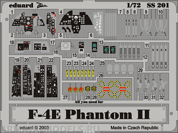 SS201 Фототравление F-4E  for HASEGAWA kit