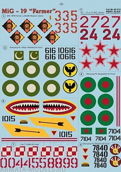 PS48-012 Декаль МиГ-19 Farmer