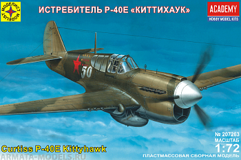 207263 Американский истребитель Р-40Е Киттихаук