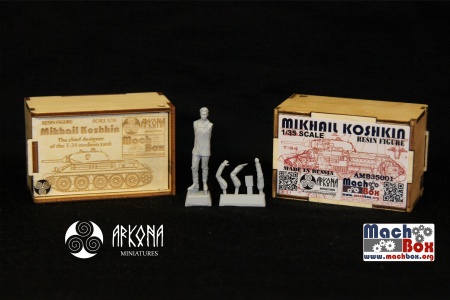 AMB35001 Михаил Кошкин ( деревянная подарочная упаковка) Arkona Miniatures
