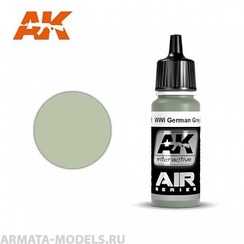 AK2278 Акриловая краска WWI German Grey-Green Primer