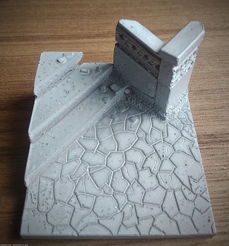 П05AB Фрагмент лестницы с каменным ограждением