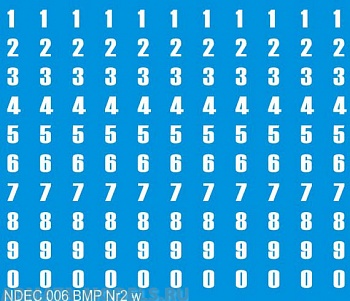 NDEC006 Произвольные цифры для БМП 1/2