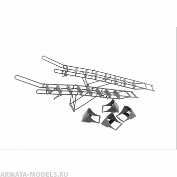 LP72034 Стремянки и набор колодок для самолёта Су-27 ( поздний)