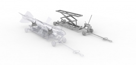 48018-1TMP Кран-тележка, 1/48. ( Не для свободной продажи )