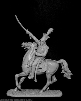 CHM-54204. Польский генерал Я.Г. Домбровский, 1792-1807 гг. 54 мм. Материал - смола.