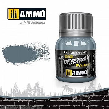 AMIG0603 Ammo Mig Краска акриловая DRYBRUSH  Basalt Grey